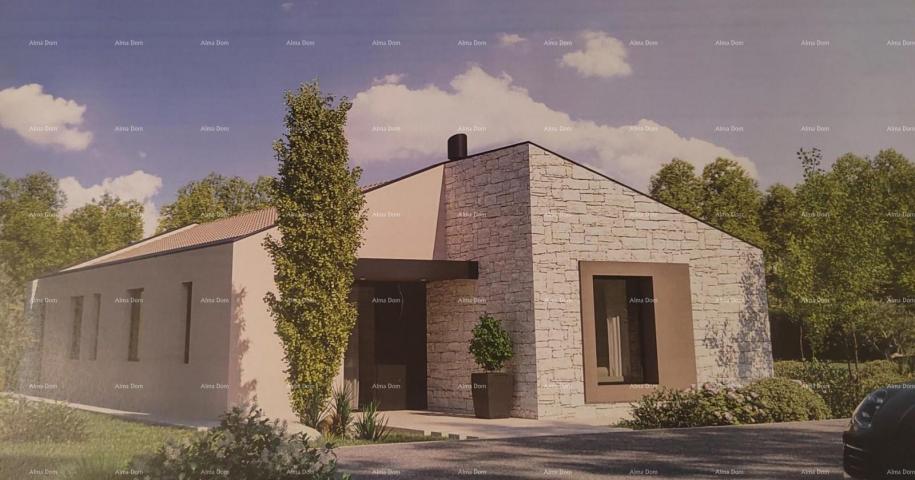 Građevinsko zemljište Građevinsko zemljište s  idejnim projektom, 1818 m², općina Pićan