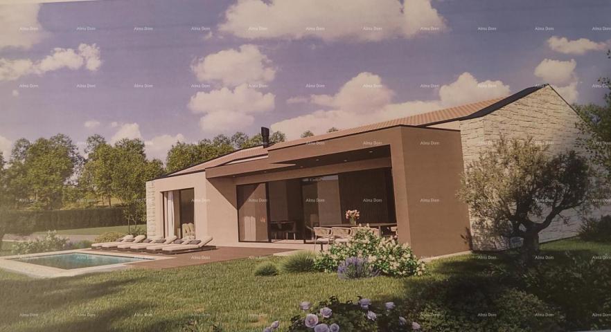 Građevinsko zemljište Građevinsko zemljište s  idejnim projektom, 1818 m², općina Pićan