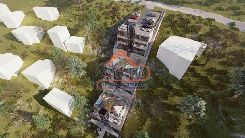Stanići - INTERESANTNO!!! zemljište 1 red uz more sa idejnim projektom
