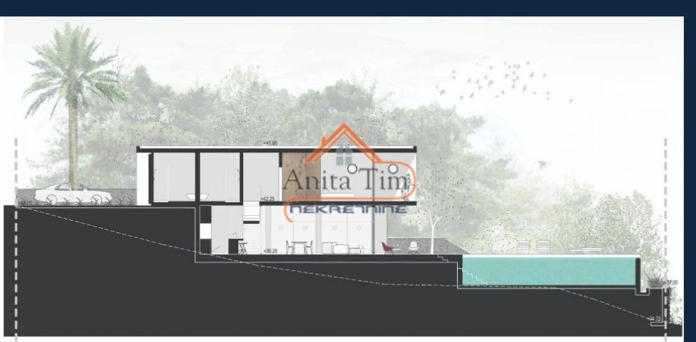 Sutivan- građevinsko zemljište 600m2 sa projektom