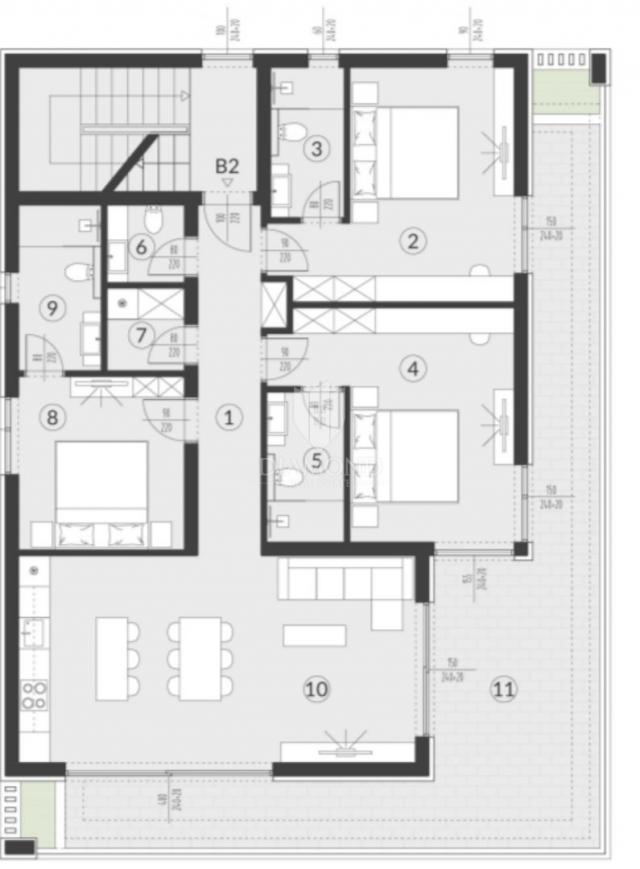 Medulin, Pogled na more i luksuznih 138m2