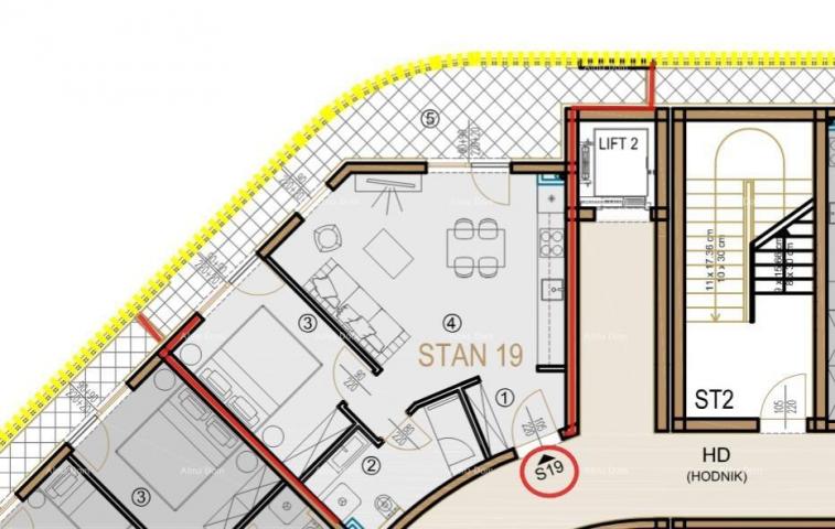 Stan Poreč -novoizgrađeni poslovno-stambeni kompleks, prodaja stanova, S19