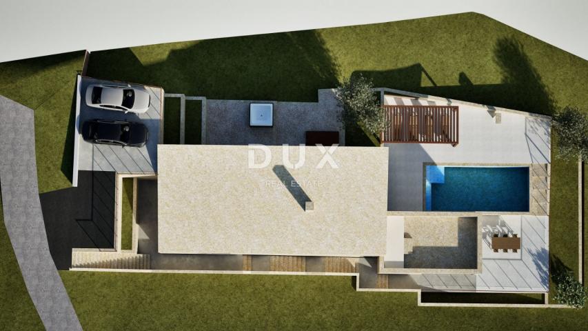 OPATIJA, BRSEČ (okolica) - Građevinsko zemljište 1173 m2 s projektnom dokumentacijom i fantastičnim 