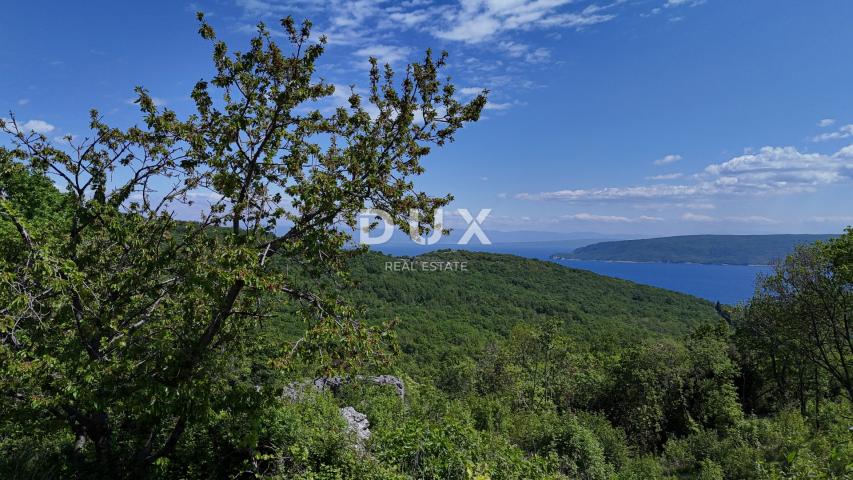 OPATIJA, BRSEČ (okolica) - Građevinsko zemljište 1173 m2 s projektnom dokumentacijom i fantastičnim 
