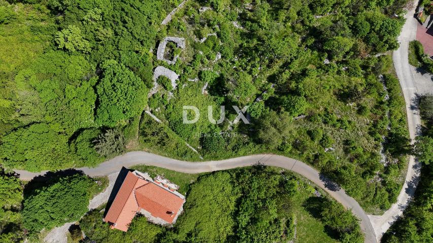 OPATIJA, BRSEČ (okolica) - Građevinsko zemljište 1173 m2 s projektnom dokumentacijom i fantastičnim 