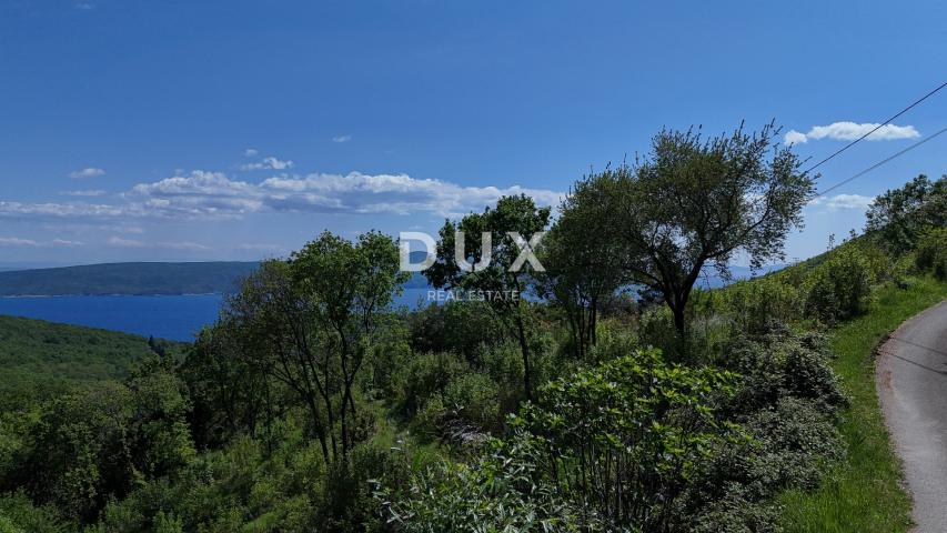 OPATIJA, BRSEČ (okolica) - Građevinsko zemljište 1173 m2 s projektnom dokumentacijom i fantastičnim 
