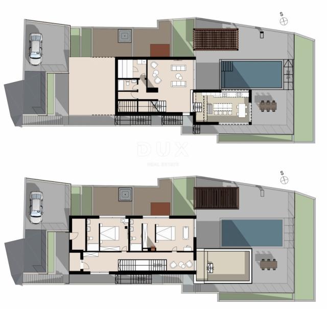 OPATIJA, BRSEČ (okolica) - Građevinsko zemljište 1173 m2 s projektnom dokumentacijom i fantastičnim 