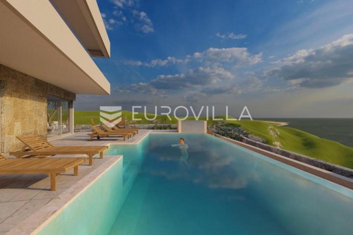 Vinišće, uvala Ljubljeva, dizajnerska vila s pogledom na more površine 266 m²