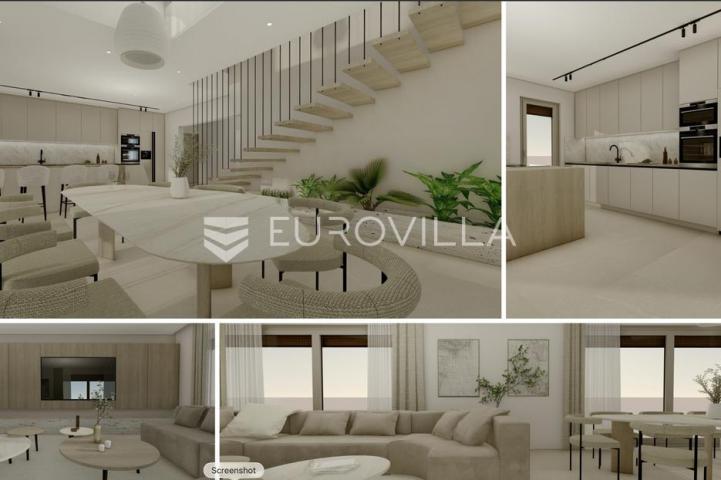 Vinišće, uvala Ljubljeva, dizajnerska vila s pogledom na more površine 266 m²