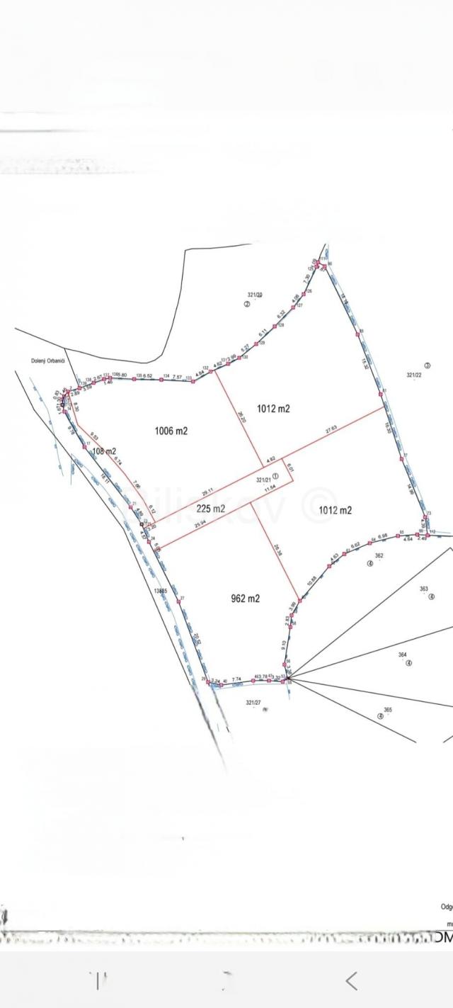 Prodaja, Žminj, građevinsko zemljište 1006m2, za izgradnu kuće
