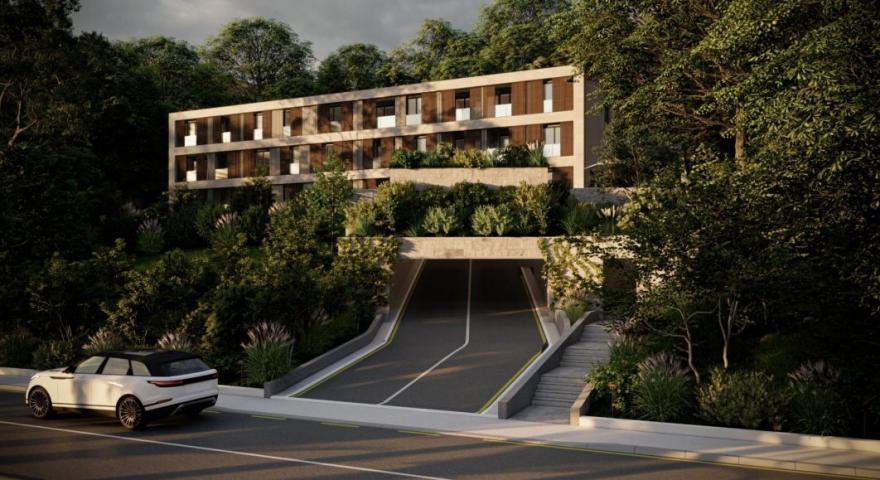 Dvosoban stan 58m2 sa pogledom na more u novom kompleksu – Đuraševići, Tivat