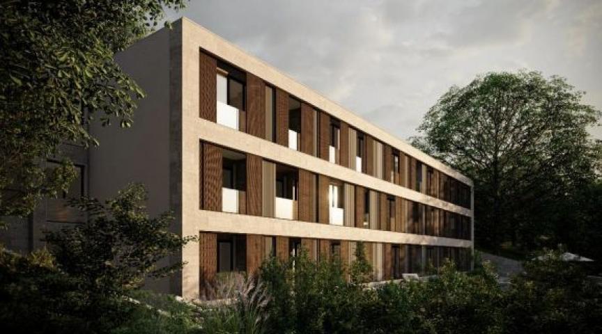 Dvosoban stan 58m2 sa pogledom na more u novom kompleksu – Đuraševići, Tivat