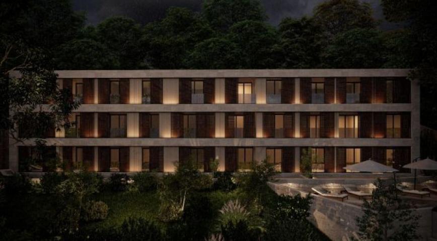 Dvosoban stan 58m2 sa pogledom na more u novom kompleksu – Đuraševići, Tivat