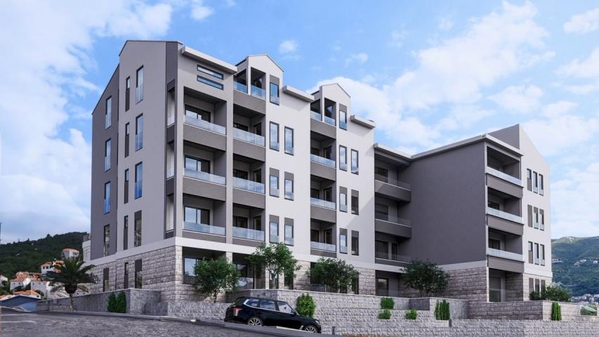Nov jednosoban stan sa pogledom na more 43m² – Lazi, Budva