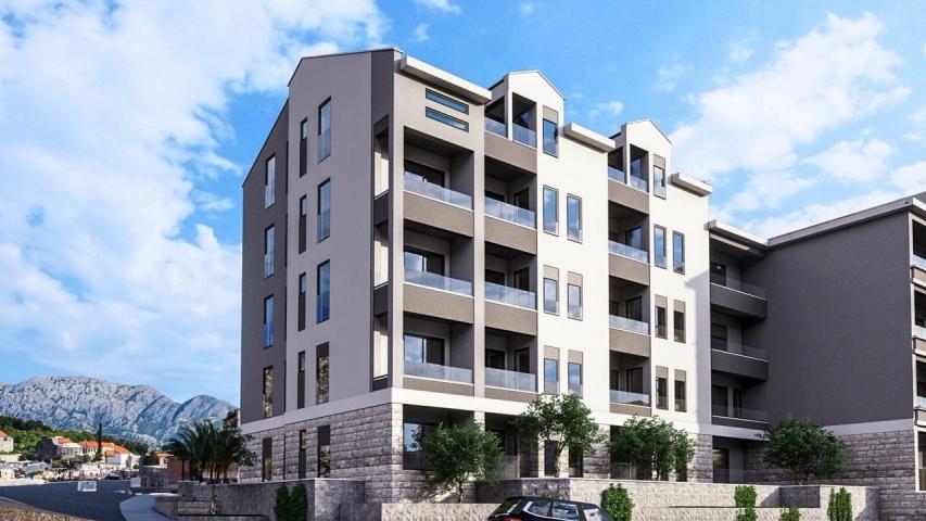 Nov jednosoban stan sa pogledom na more 43m² – Lazi, Budva