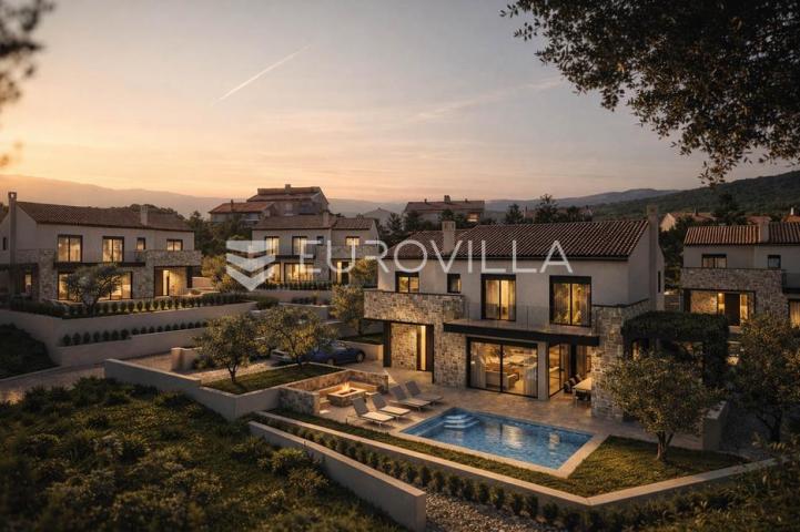 Otok Krk, Šilo, luksuzna vila prvi red do mora, Villa D