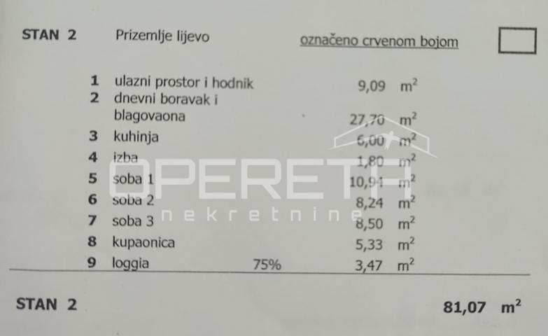 PRODAJA, ZAGREB, REMETE, ČRET, STAN, 4SOBAN, 85,67m2 - OBITELJSKI STAN u blizini