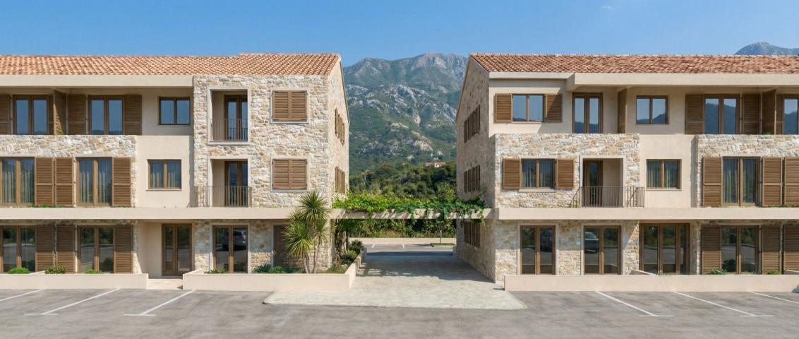Jednosoban stan 38.41m² u luksuznom kompleksu Palazzo Jaz sa bazenom – Kovačko Polje, Kotor (Mogućno