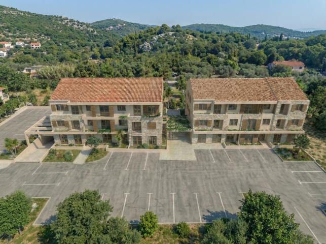 Jednosoban stan 42.70m² u luksuznom kompleksu Palazzo Jaz sa bazenom – Kovačko Polje, Kotor (Possibi