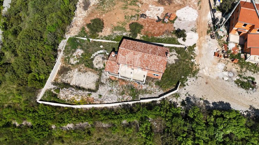 Labin, kuća u izgradnji sa predivnim pogledom na more