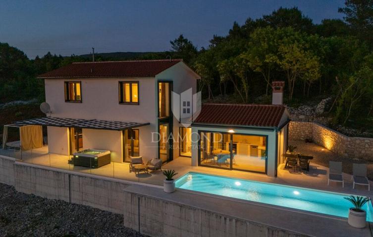 VILLA S POGLEDOM NA MORE, LABIN, OKOLICA