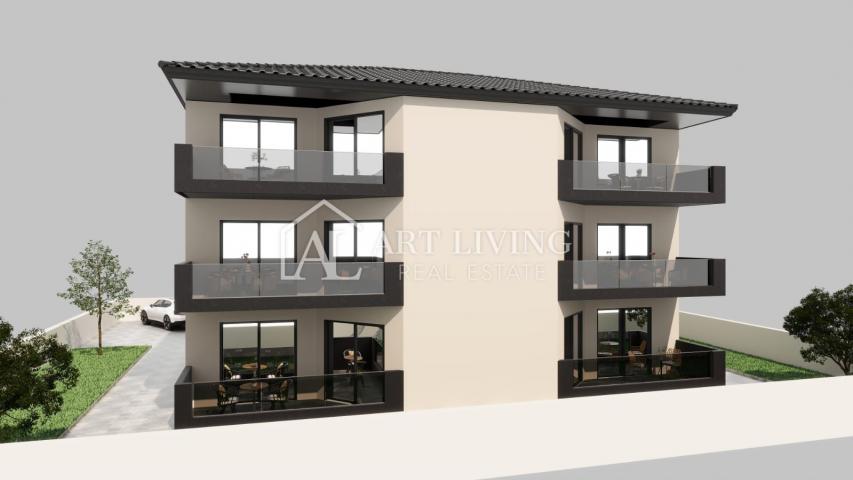Umag, okolica - NOVOGRADNJA! Dvosobni stan 64 m2, 2 km od mora i centra grada