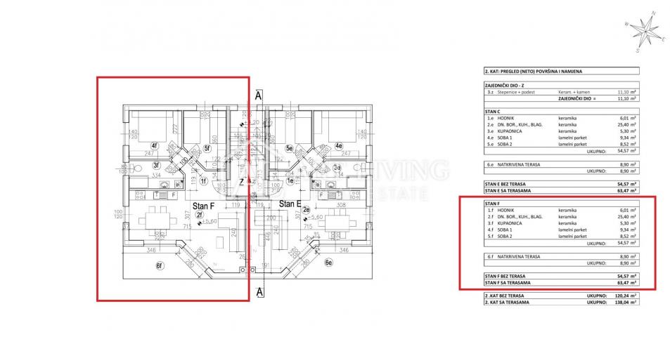 Umag, okolica - NOVOGRADNJA! Dvosobni stan 64 m2, 2 km od mora i centra grada