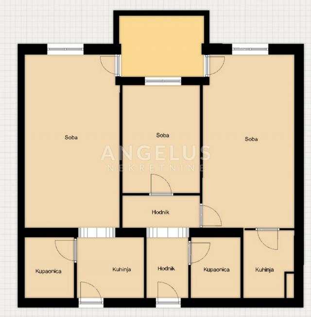 Dubrovnik, Gruž – stan površine 85 m² u centru grada (idealno za uredske i slične djelatnosti) PRODA