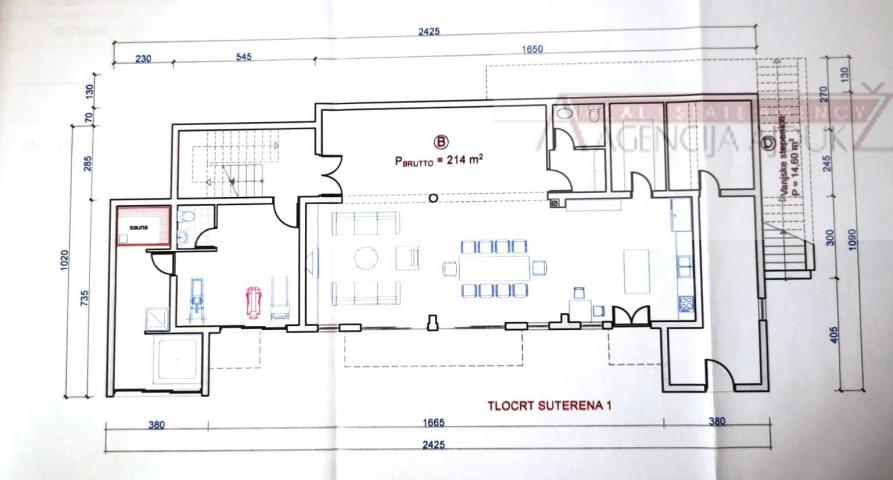 Imotski vila (roh-bau) 390 m2 vrhunska lokacija - ekskluziva