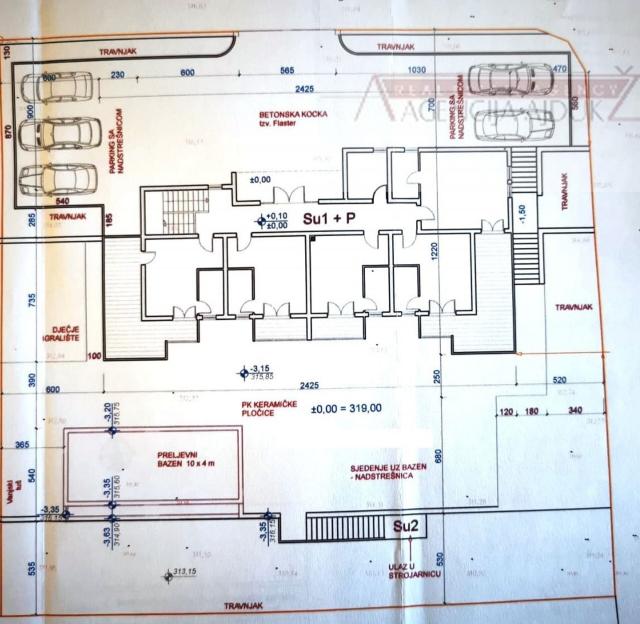 Imotski vila (roh-bau) 390 m2 vrhunska lokacija - ekskluziva