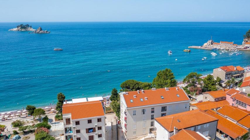 One-bedroom apartment on the first line to the sea, Petrovac (Budva)
