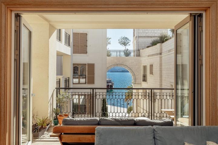 Modern two-bedroom apartment, Ksenija building, Porto Montenegro