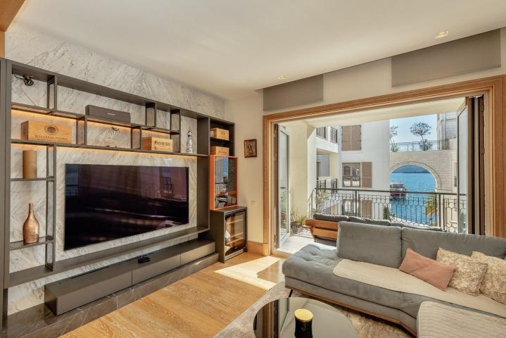 Modern two-bedroom apartment, Ksenija building, Porto Montenegro