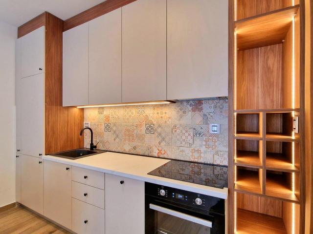 Furnished one-bedroom apartment with garage space in