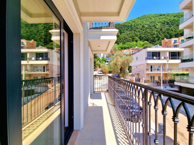 Furnished one-bedroom apartment with garage space in