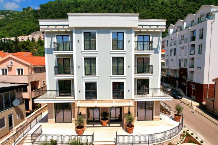 Furnished one-bedroom apartment with garage space in