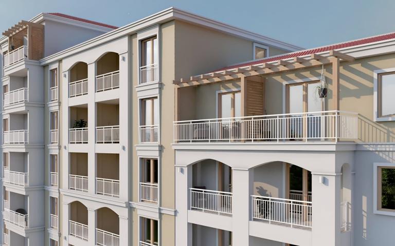 Apartments in an exclusive residential complex near the sea, 