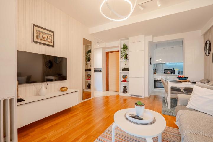 Furnished one-bedroom apartment with sea view, Becici, 