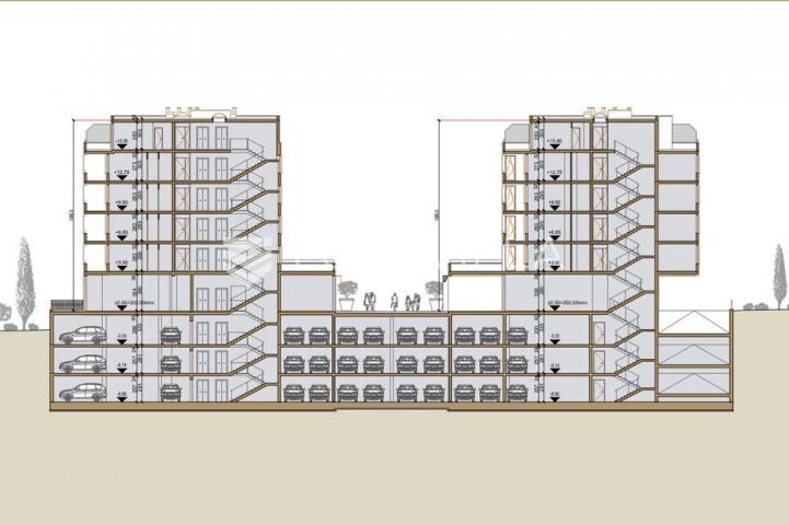 Rijeka, Srdoči, NOVOGRADNJA, trosoban stan 66,90 m², zgrada A, stan A 43