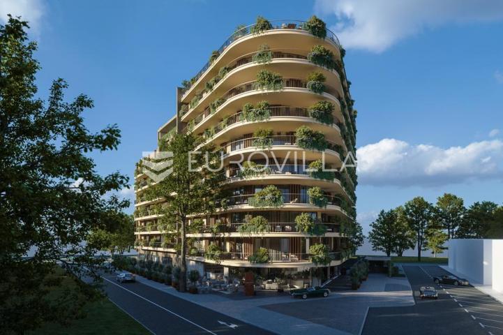 Istra, Umag — Green Tower Residence, moderan jednosoban stan s terasom na 5. katu