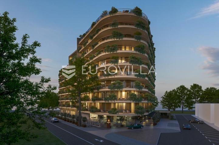 Istra, Umag — Green Tower Residence, moderan jednosoban stan s terasom na 5. katu