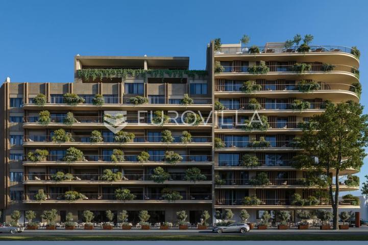 Istra, Umag — Green Tower Residence, moderan jednosoban stan s terasom na 4. katu