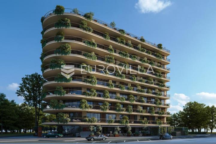 Istra, Umag — Green Tower Residence, moderan jednosoban stan s terasom na 4. katu