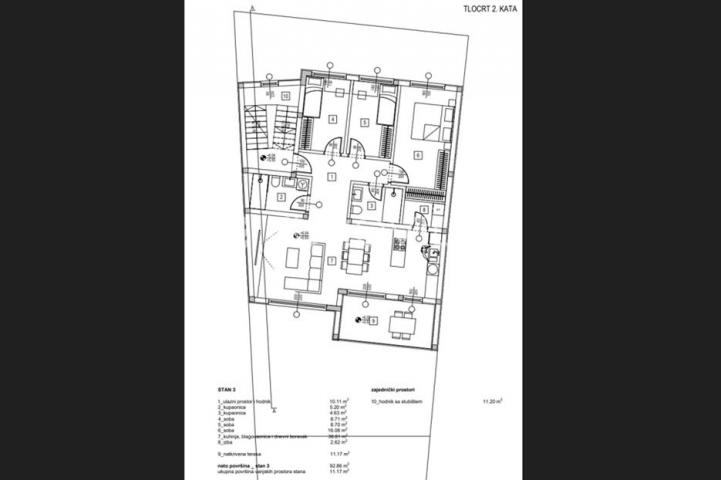 Osijek, Retfala, građevinsko zemljište s projektom za urbanu vilu, 380 m²