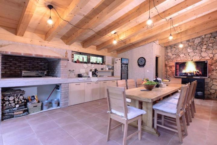LABIN, OSIGURANA PRIVATNOST-vila okružena prirodom, grijani bazen, sauna i jacuzzi