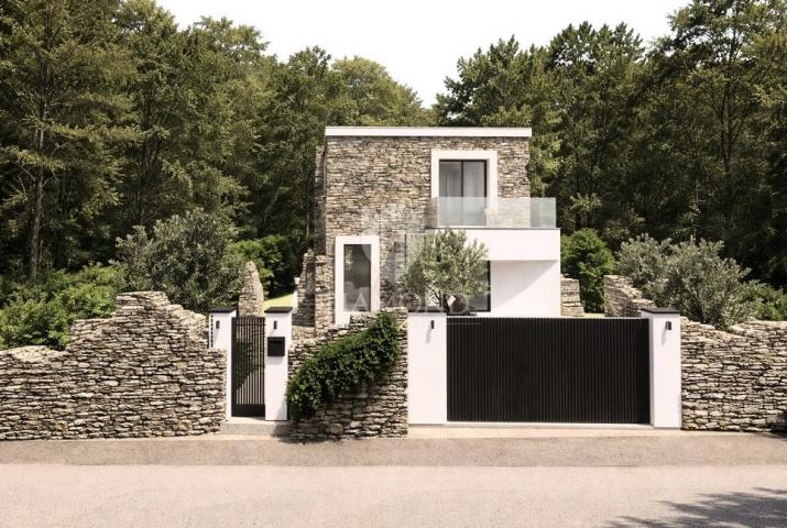 Istra, Labin, građevinsko zemljište sa projektom