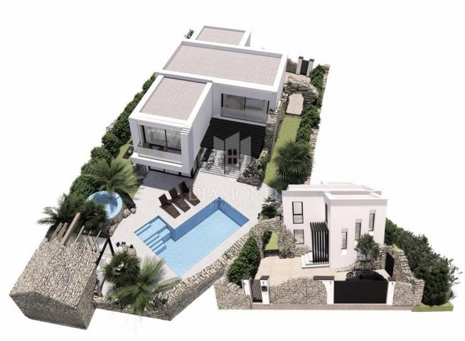 Istra, Labin, građevinsko zemljište sa projektom