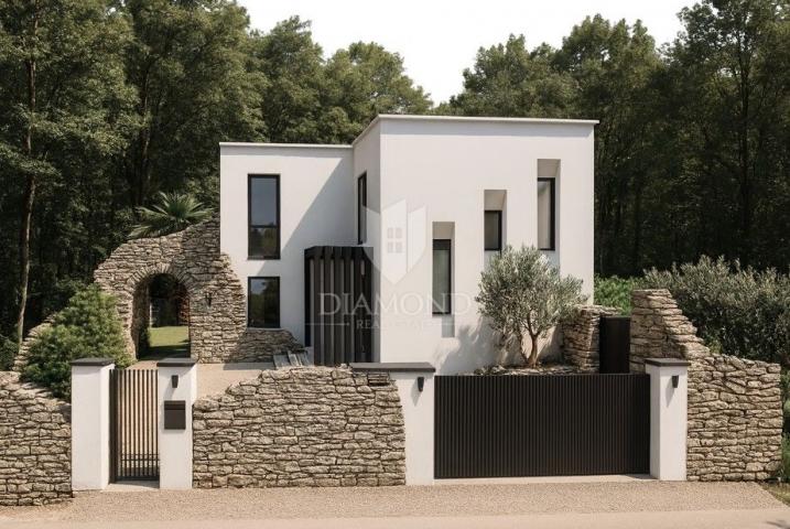 Istra, Labin, građevinsko zemljište sa projektom