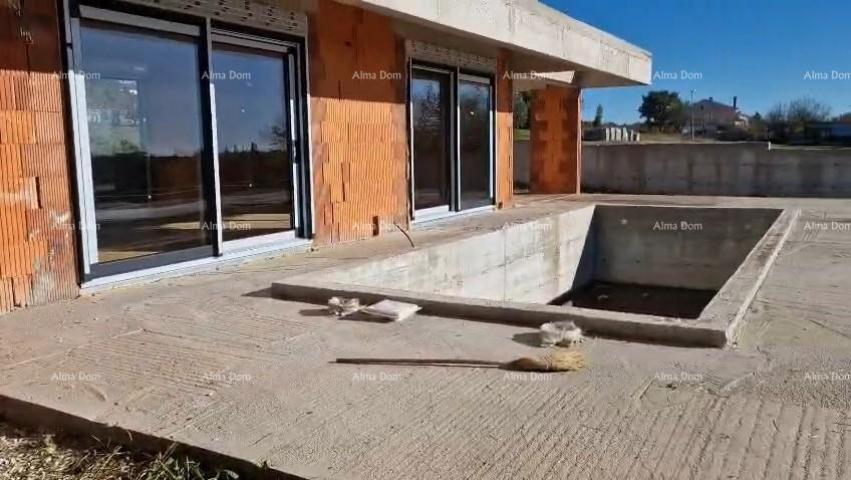 Kuća Kanfanar, moderna kuća u Roh-bau fazi