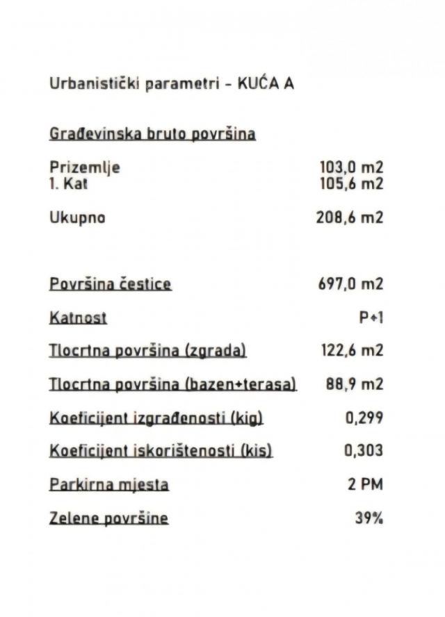 Kuća Kanfanar, moderna kuća u Roh-bau fazi